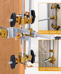 Door Lock Hole Opener Kit For Installing Doors Pro Grade Mortiser Jig For Wooden Doors No Fuss Door Lock Installation Jig