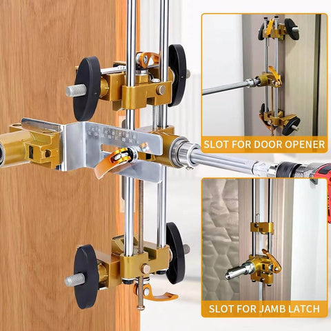 Door Lock Hole Opener Kit For Installing Doors Pro Grade Mortiser Jig For Wooden Doors No Fuss Door Lock Installation Jig