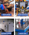 Image showcasing Rock Solid Hydraulic Claw Jack Featuring Dual Lift Capacities and Fast Spring Reset in heavy lifting and maintenance tasks.