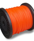 328 Ft 0.095 Inch Round String Trimmer Line Replacement Spool Nylon 2.4mm Diameter For Lawn Care Trim Edges Weeds And Grass Easy Storage Reel Orange Color