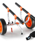 Heavy Duty Kayak Cart With 450 Lbs Load Capacity Detachable Canoe Trolley Adjustable Width Nonslip Support Foot 12 Inch Solid Tires