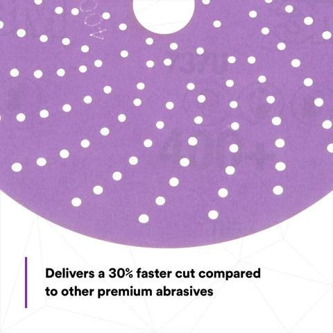 Cubitron II Hookit Clean Ceramic Sanding Disc 6 Inch 400 Plus Grit Long Lasting Pro Grade Sanding For E Coat And Primer Multi Hole