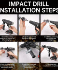 Impact drill installation steps for Powerful And Effortless Heavy Duty Drill Metal Cutter Attachment For Sheet Metal Cutting