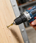Using Six Piece Drill Tap Set Three In One Combo Hex Shank Bits HSS 4341 on wood