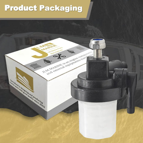 Cartridge Fuel Filter For Yamaha Tohatsu Mercury Suzuki Outboard Engines Replacement Drop In 9.9 To 90 HP And 8 To 60 HP And 2 To 85 HP 826964T 655-24560-01 Direct