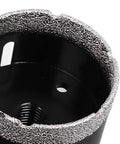 Kickstart Your DIY Project With This Awesome 8-Pc Grit Hole Saw Kit Designed For Drilling Marble Glass Ceramic Tiles And Concrete With Sharp Diamond Tips That Make Hard Work Easy Peasy, close-up 20-68mm diamond grit hole saw