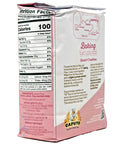 Back view of Antimo Caputo's Type 00 Pastry Flour packaging with nutrition facts, 2.2 lb, Italy-made for cakes and pastries.