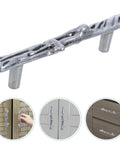 Rustic Branch Cabinet Handle Set Zinc Alloy Twig Pulls For Drawers And Closet Doors, showcasing twig design and dark grey finish