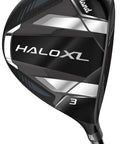 Close-up of Halo XL Launcher Fairway Wood With Graphite Shaft, Regular Flex, showing club head and design for right-handed golfers.