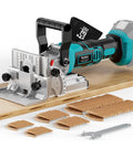 Cordless Biscuit Joiner Compatible With Makita 18V Batteries Plate Joiner Kit With 80 Wafers And Dust Bag 11000 RPM
