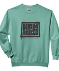 Proud To Be Part Of The Zero Point Two Percent Amateur Radio Sweatshirt for adults in green cotton with relaxed fit and logo print.