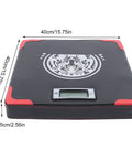 Rock Solid Wall Mounted Boxing Punch Force Tester Durable Multi Layer Striking Pad For Home Gym Knockout Power Gauge and hand strike analyzer showing dimensions.