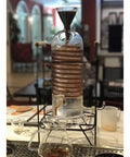 Premium Glass Ice Drip Coffee Maker For Next Level Cold Brew Delivery And Lightning Fast Drink Chilling with 250 ml carafe.