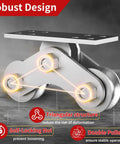 2 Inch Groove Wheel U Shaped Sliding Gate Caster Heavy Duty Detachable Stainless Steel 6600 Pound Capacity Double Pulley Track Wheel