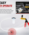 One Man Brake Bleeder Kit With Adapters And Pressure Gauge, Hand Vacuum Pump for pulling out old fluid fittings.