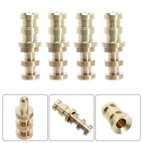 20 Sets Copper Table Leaf Dowel Pins And Bolt Sleeve Connectors Kit For Dining Table Extensions And DIY Furniture Assembly, Quick Install, No-Fuss Alignment, Strong Reliable Hardware