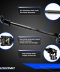 Misakomo intermediate steering shaft, black metal with U-joints, for Jeep Cherokee/Comanche.