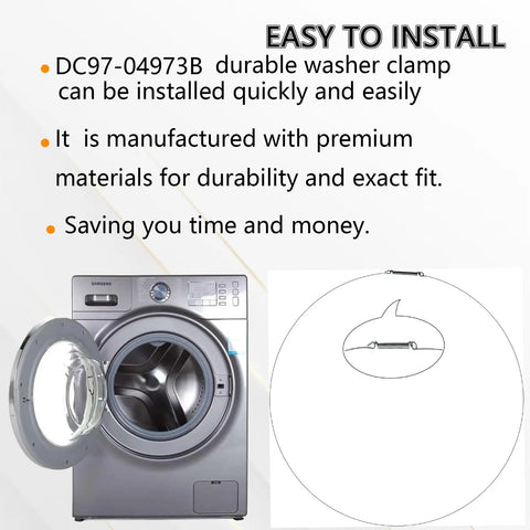 Washer Door Boot Spring Clamp Replacement Kit For Front Panel Seal And Boot Retaining Ring Designed For Samsung Washing Machines Easy Install Durable Fit on Samsung washer door boot