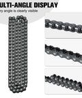 Beefy 35 Chain With Mini Bike Chain Tensioner 140 Links for Coleman Ct100U Cc100X shown in multiple angles