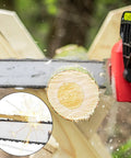 Chainsaw cutting wood with 12 Pack Pro Grade Diamond Chainsaw Sharpener Bits Three Sixteenth Inch Four Point Eight Millimeter