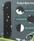 7-1/2 Inch Electric Edger Replacement Blade 2 Pack For 896 895 Edgers And 7-1/2 Inch Trenchers WA0034 50018386 71-86880 features