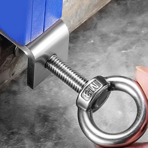 Cable Tray Roller With Screw Mount Wire Guide For Adjustable Cable Laying And Pulling And Red Axis Protects Wires Rugged Heavy Duty Nylon And Stainless Steel Construction For Indoor Outdoor Use, close-up screw mount ring