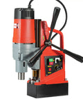 Heavy Duty Magnetic Drill Press 1350W Power, 600 RPM Forward and Reverse Tapping, Electric Drilling Machine with ergonomic design.