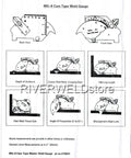Go To Pro Grade Stainless Steel Bridge Cam Welding Gauge Kit For Undercut Depth Fillet Weld Throat Pitting And Misalignment Measures 0 To 60 Degree Preparation Excess Weld Size Weld Length With Metric And Inch Options., MG-8 weld gauge diagram showing front and back views