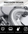 1 Inch Stainless Steel Exhaust Hose 59 Inch Flexible Exhaust Pipe with 2 Hose Clamps for Diesel Heater