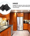 Adjustable Torque Plastic Folding Hinges For 90 Degree Ball Bearing Cabinet Doors shown in modern kitchen setting