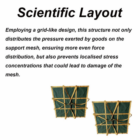 Heavy Duty Canvas Beefed Up Cargo Lift Pad Net For Construction And Warehouse Transport Reinforced Hoist Sling Mesh
