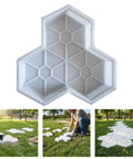 Leaf Pattern Concrete Paver Mold For Pathways And Patios Reusable Stone Garden Mold DIY Landscape Paving Tool with outdoor pathway