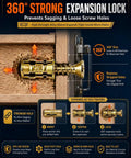 Slap A Fix On Wobbly Cabinet Doors Fast With This 100Pc 6X14mm Steel Expansion Screw Kit That Nails Stripped Hinges And Brings Your Kitchen Cupboards Back To Life In No Time Flat. 360° steel expansion lock for stripped cabinet hinge holes