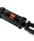 Workhorse 2500 PSI Tie Rod Hydraulic Cylinder With Two Inch Bore And Ten Inch Stroke For Heavy Duty Lifting And Pressing Projects Three Eighths Inch NPT Port Steel Welded Construction