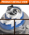 Front Wheel Hub Bearing Assembly 513179 Compatible with Chevy Impala, close-up view with ABS fit and 5-lug design