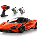 McLaren Licensed Remote Control Car One Twelfth Scale With Lit Headlights And Fast Twelve Kilometers Per Hour Speed Powered By 900mAh Battery For Adults And Kids Ages Six To Twelve Gift Orange