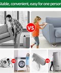 Heavy Duty Furniture Movers With Wheels Supports Up To 750 Lbs Easy Slide Tool being used for sofas and appliances.
