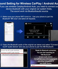 Sound setting instructions for Must-Have Dope Wireless CarPlay Android Auto Adapter for Mercedes-Benz A B C E CLA GLK ML SLD 2012-2015 With NTG 4.5 System CarPlay Retrofit Kit Decoder With 2.4G and 5.8G WiFi Bluetooth and GPS