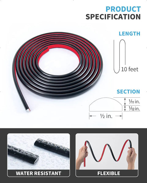 Peel And Stick Backsplash Tile Edge Trim 10 Ft Self Adhesive Corner Liner In Black PVC Trim For No Fuss Easy DIY Install Strong Adhesion