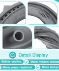 Upgraded W11314648 Washer Door Boot Seal Replacement For Maytag Inglis Amana, gray rubber gasket detail display