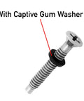 Heavy Duty Stainless Pool Light Screw Kit With Gasket Washers That Fits Pentair IntelliBrite Amerlite And SAM Amerlite Pool And Spa Lights Easy Install Weather Resistant Corrosion Proof, captive gum washer