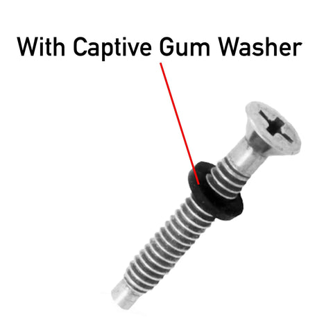 Heavy Duty Stainless Pool Light Screw Kit With Gasket Washers That Fits Pentair IntelliBrite Amerlite And SAM Amerlite Pool And Spa Lights Easy Install Weather Resistant Corrosion Proof, captive gum washer