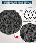 Close-up of 15 Pc Abrasive Strip Discs for Paint Removal, showing fiber and diamond grip texture, ideal for angle grinders.