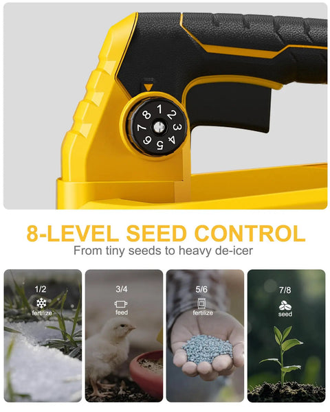 Dial of Handheld Cordless Power Spreader For Lawn Care Compatible With Dewalt 20V Battery Not Included Tool Only A Real Workhorse