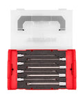 Open S2 steel case showing part of the Three Eighths Inch Drive Torx Socket Set With 24 Pieces Including Torx And Tamper Resistant Torx