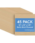Beefy 3mm Baltic Birch Plywood Sheets One Eighth Inch Thick Pack Of Forty Five B And BB Grade Craft Wood For Laser CNC Cutting and Wood Burning