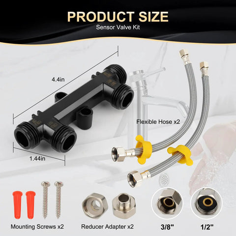 Built Tough Wp596816 Thermal Bypass Sensor Valve Kit For Hot Water Recirculation Systems E Coated Copper OEM parts with fittings.