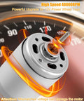 High Speed 12V Ride On Car Motor with Metal Gear 40000 RPM Brushed DC Motor in action, displaying high RPM with speedometer.