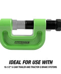 Brake Anchor Pin Press For S Cam Brakes, 10 Ton Heavy Duty Tool For Trailer And Tractor Brake Systems, No Hub Removal