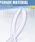 Close-up of clear 9-inch foam cannon straw tubes for foam lance, 2-pack